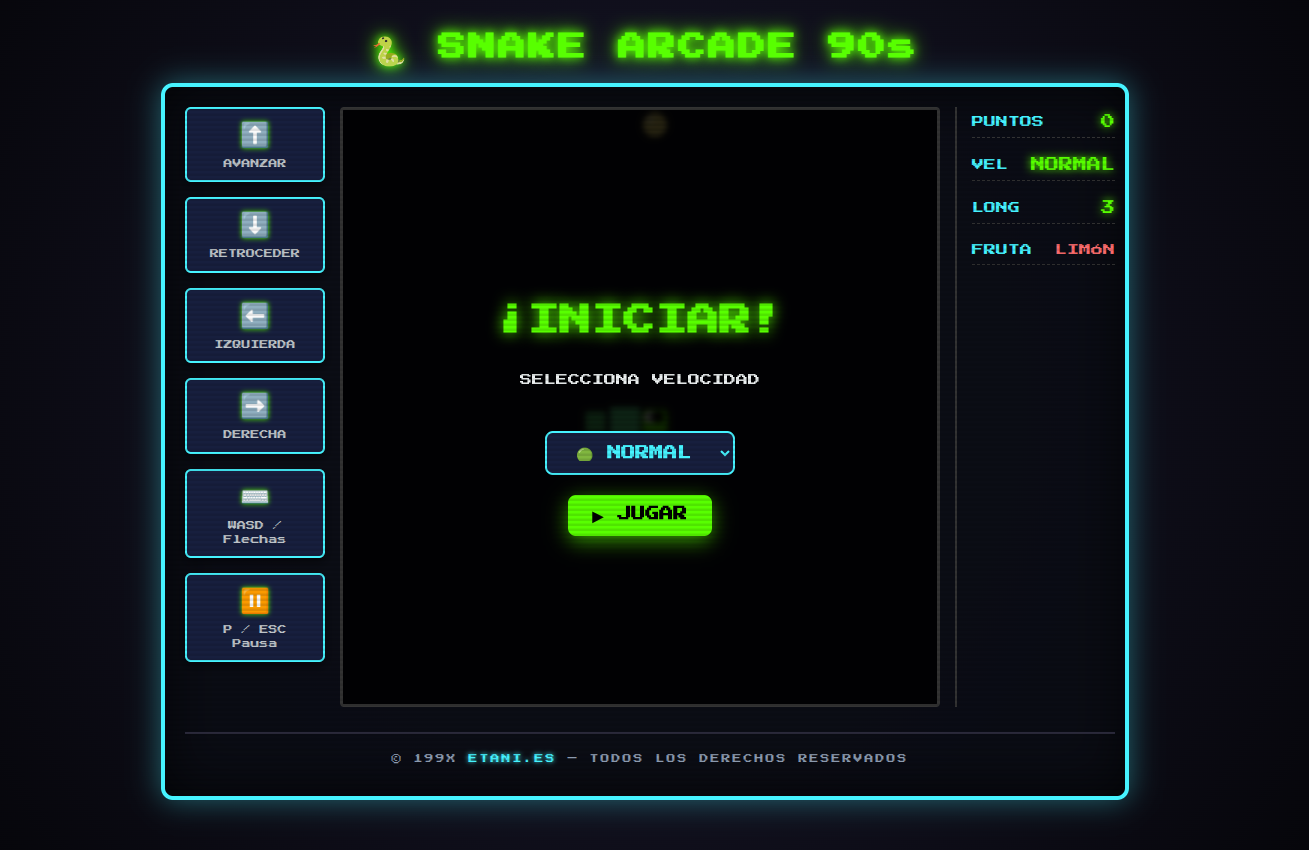 Laboratorio de SLMs: "Bonus Track" Snake.html en 4B